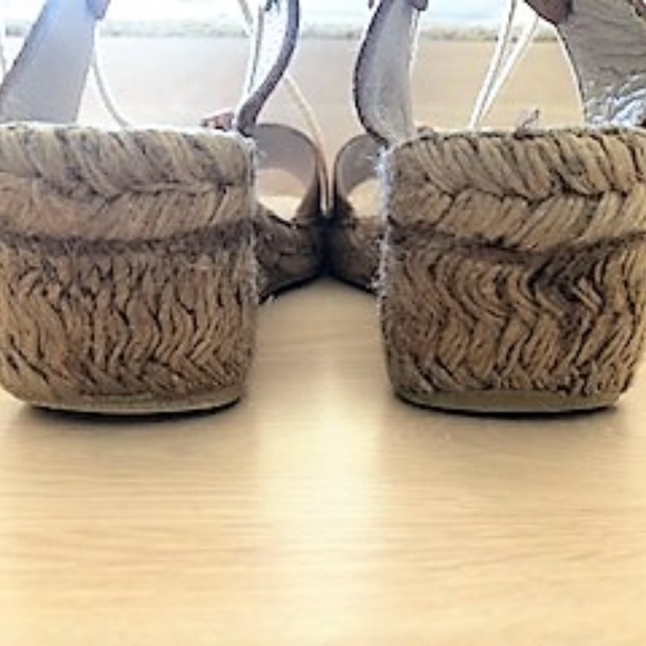 Eric Michael Leather Tie Up Espadrille Sandals - Picture 8 of 8